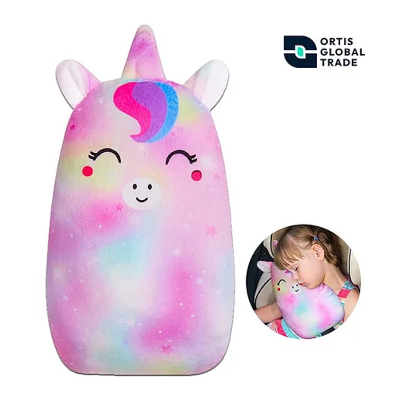 Ortis Unicorn Car Seat Belt Pillow for Kids – Multicolor